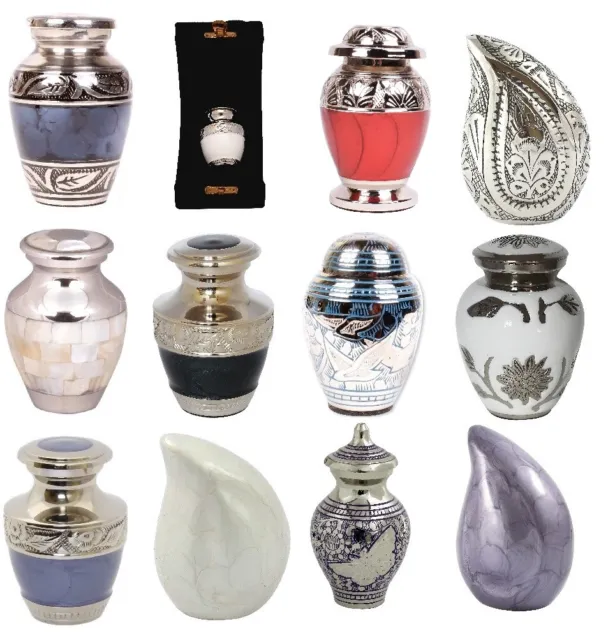 Various Keepsake Sharing Ashes Token Urn Memorial Small Cremation Urn for Ashes