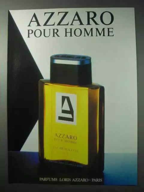 1986 Azzaro Pour Homme Cologne Ad
