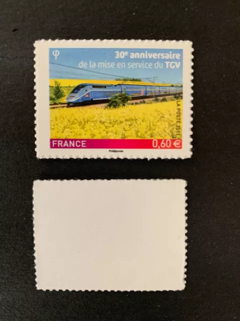 Timbres France 2011 YT 603. TGV. Autoadhésif bord de feuille