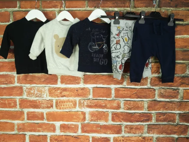 Baby Boy Bundle Aged 3-6 Months M&S Next Jumper T-Shirt Joggers Casual Bear 68Cm
