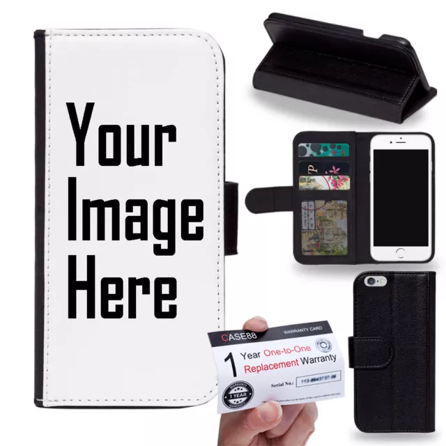 For Motorola Customized Personalized Photo DIY PU Leather Flip Case Cover