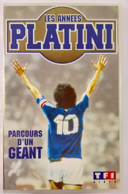 Cassette VHS Football Les Années Michel Platini Parcours d'un Géant VHS Secam VF