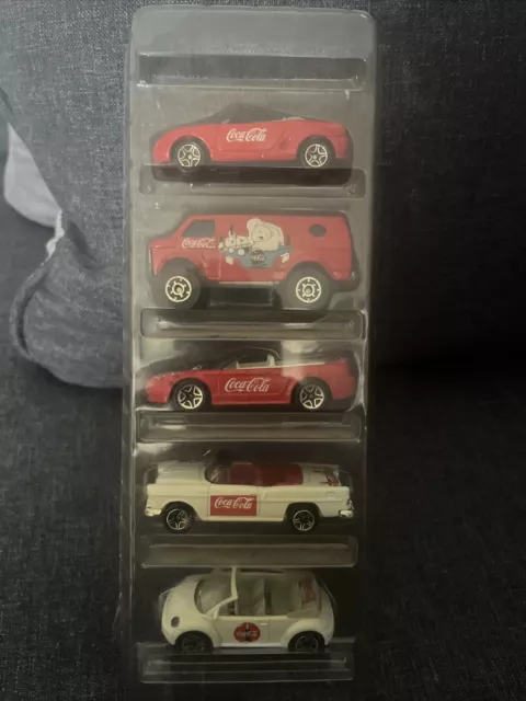 Mattel Wheels 1999 Matchbox Coca-Cola 5 Cars Pack Set 96487