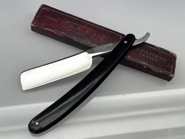 Rasoio a mano libera svedese Eskilstuna antico SSA 7/8 - Straight razor - rasoir