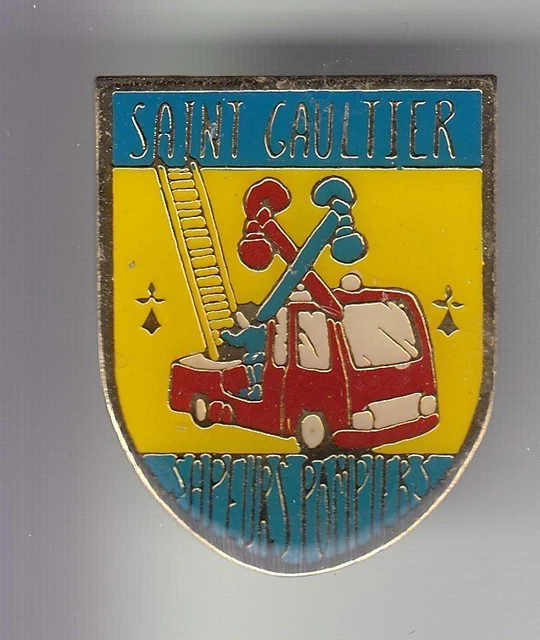 RARE PINS PIN'S .. Pompier Fire Camion Truck 1980 Iberville Quebec