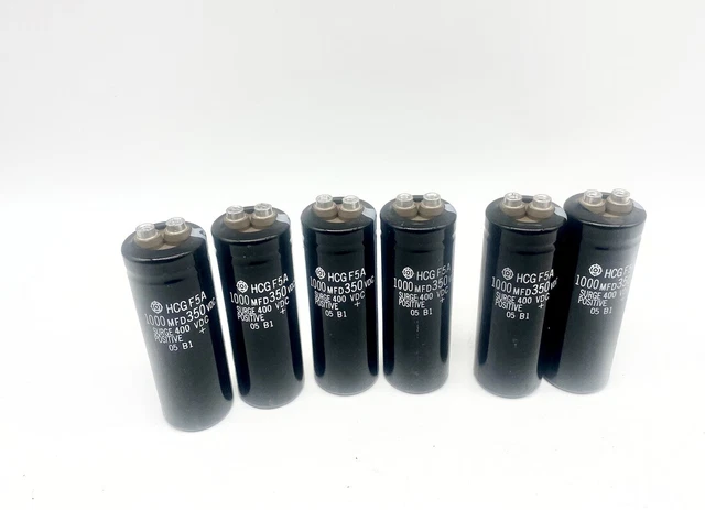 HITACHI HCG F5A Capacitor Aluminum Electrolytic 6800 Mfd 350Vdc