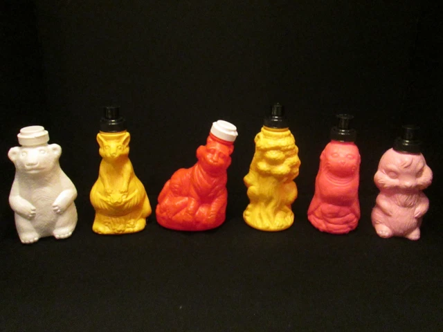 Lot 6 Hard Plastic Animal Juice Sippy Sipper Products Cups Childrens Kids 12oz