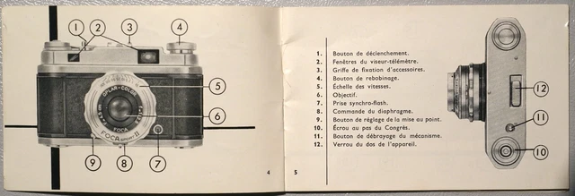 FOCA MODE D'EMPLOI DU FOCAsport II mod -1 c 1959-60 2