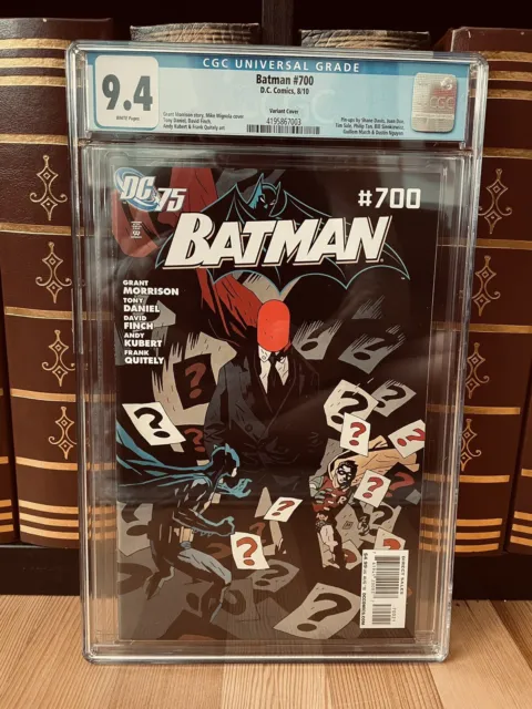 Batman Redhood #700 Cgc 9.4 Variant Cover White Pages Dc Comics 2010