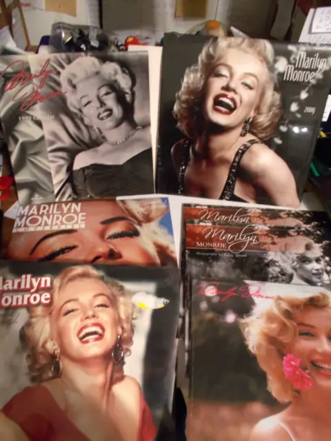 7(Lot) Marilyn Monroe Wall Calendars Unsealed~1999 Sealed~2009,10,11,11,12 & 15+