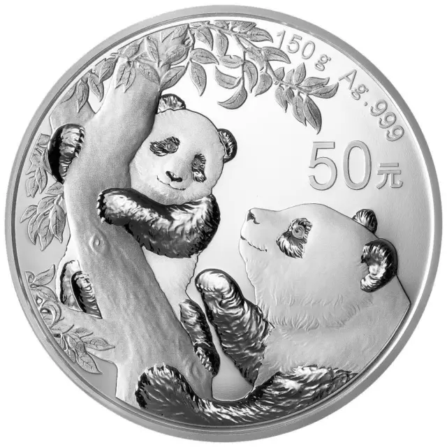 Silver coin China Panda 2021 - in case - 150 gr PP