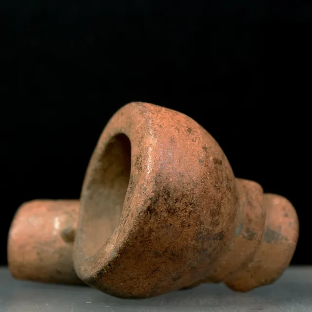 ca. 19th Century Southeast Asian Fired Clay Pipe Bowl, Excellent Condition 6