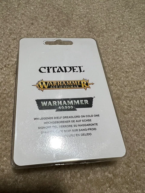World Warhammer Fantasy Dark Elf Dreadlord on Cold One New