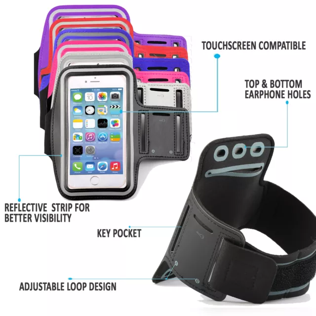 Gym Running Sports Workout Armband Phone Case For Samsung Note 20 10 9 Ultra