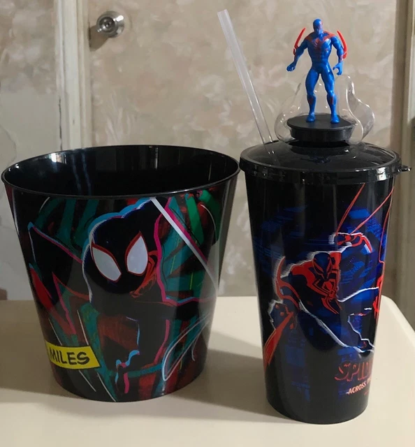 SPIDERMAN ACROSS THE SpiderVerse Topper CUP + Popcorn BUCKET set
