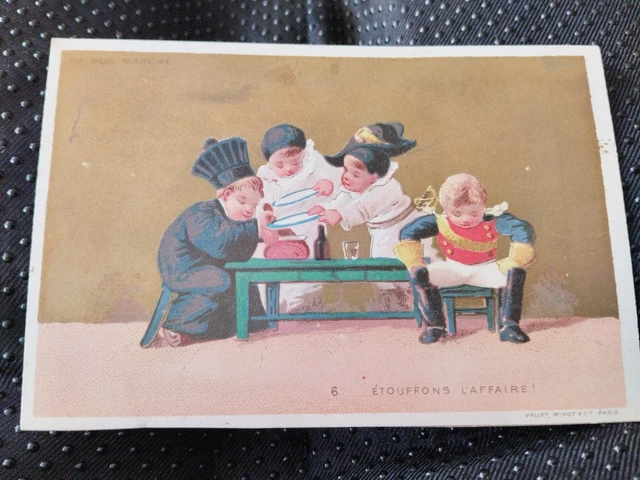 Lot De 3 Chromos Au Bon Marché – Série Scènes Champêtres Originales