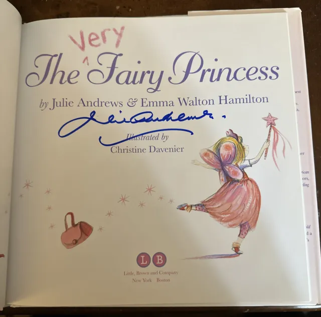 SIGNED The Very Fairy Princess by Julie Andrews Emma Walton Hamilton Autographed