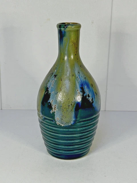 Vase Bouteille En Grès Émaillé Signe Denbac