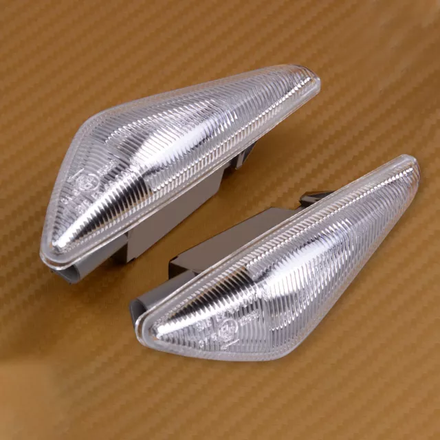 Clear Front Fender Side Marker Lights Fit For BMW X3 F25 X5 E70 X6 E71 E72