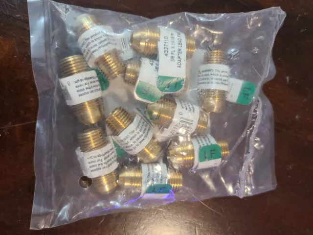 3/8Fl X 1/4Mip Brass Hf Union Pack Of 10 Adapter Lead Free 4327110