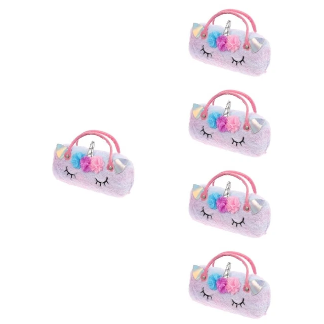 Estuche de gafas de unicornio de felpa Estuche de gafas para niños Estuche de gafas de unicornio