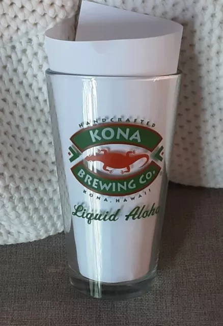 Kona Brewing Company Kona Hawaii Liquid Aloha Pint Beer Glass