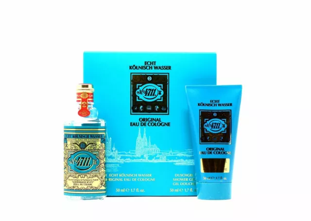 4711 Echt Kölnisch Wasser Eau de Cologne 50 ml Duschgel 50 ml Set Damenduft OVP