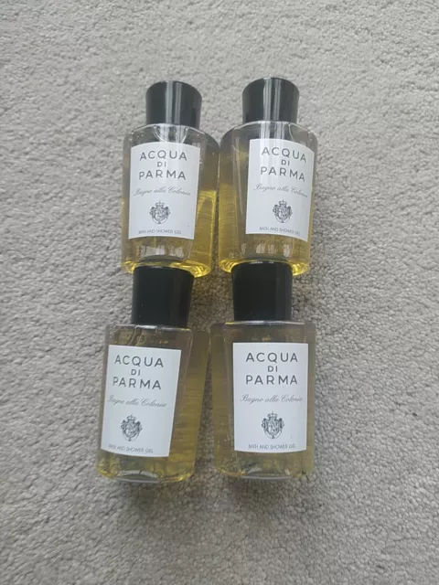 🎅 ACQUA DI PARMA COLONIA 🎉 SHOWER GEL ☃️ 4 PIECE GIFT SET 🎄4 x 75ml BOTTLES