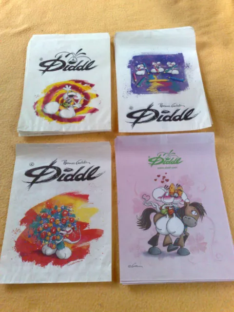 5 motivi sacchetto DinA 5 Diddl sacchetti mouse carta oltre 20 pezzi