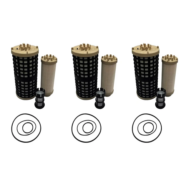 SET OF 3 Fuel Filter Kit 33849 For Detroit Diesel DD13 DD15 DD16 Freightliner US 118.40