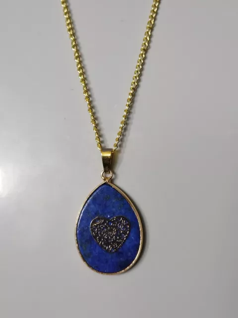 Lapis Lazuli  Gemstone  Necklace Pendant  Jewellery Gift