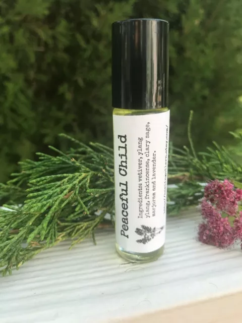 peaceful child essential oil rollerball therapeutic blend 100% organic