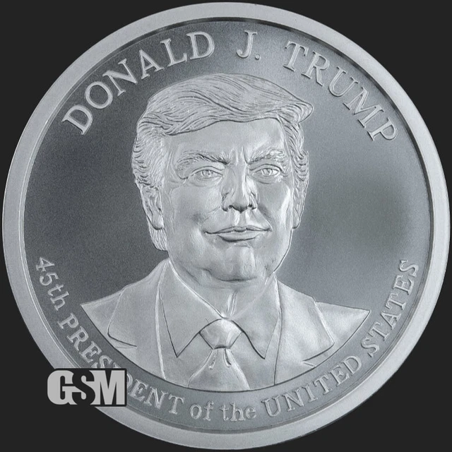 2 Oz Donald Trump .999 silver 45th President commemorative MAGA IN A CAPSULE
