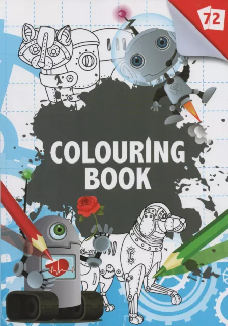 Colouring Book-Malbuch für Kinder-Roboter, Intelligente Maschinen und v. a. #297