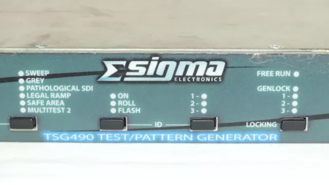 Sigma TSG 490 Test / Pattern Generator HD/SD