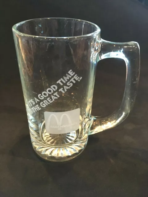 Vintage McDonald's "It's A Good Time For The Great Taste" Glass Mug 2