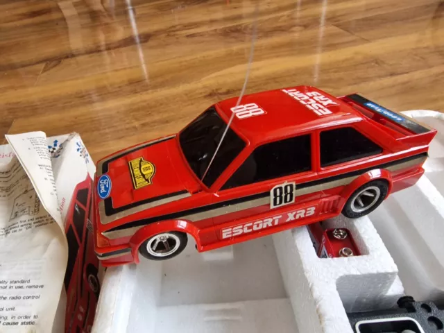 Vintage 1982 Tyco Taiyo Dickie Ford Escort XR3 Radio Control Car - Boxed