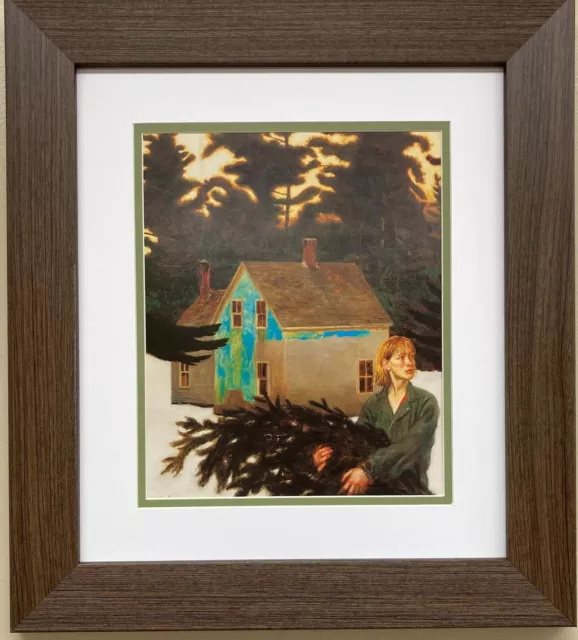 Jamie Wyeth "Black Spruce" CUSTOM FRAMED Art Andrew Americana