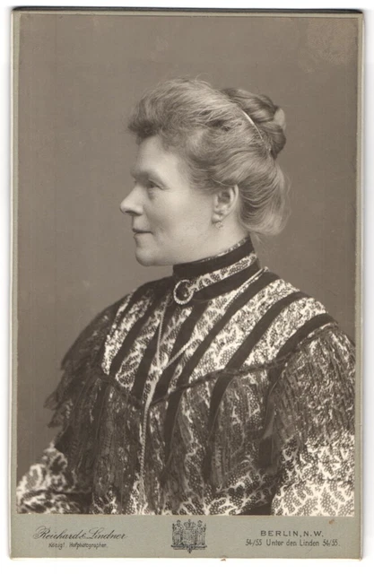 Fotografie Reichard & Lindner, Berlin-NW, Unter den Linden 54-55, Portrait älte