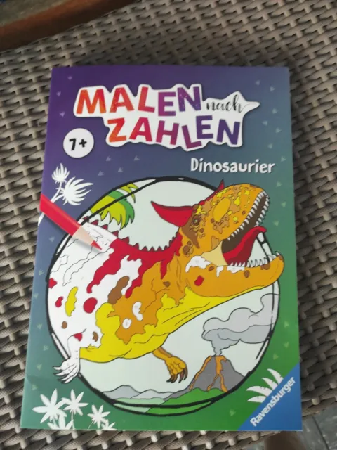 Malen nach Zahlen Dinosaurier ab 7 Jahre Ravensburger Malbuch