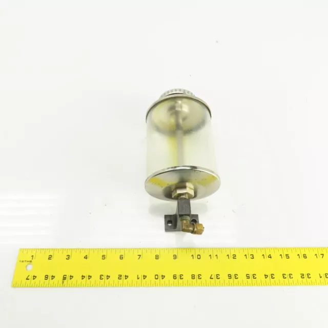 0.24 Gallon Clear Hydraulic Oil Reservoir W/Screw Lid & Mounting Bracket