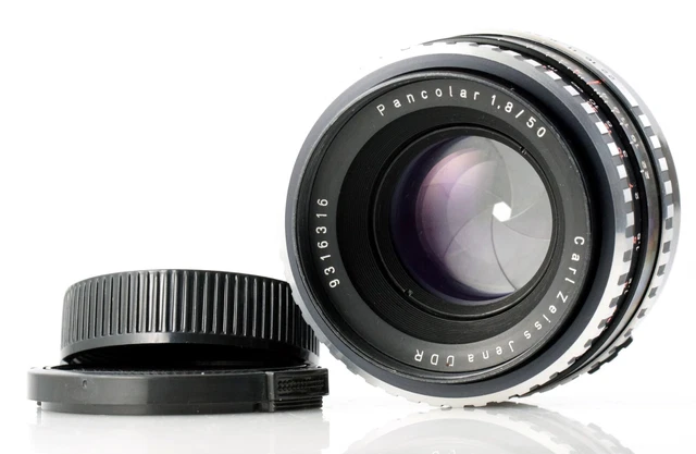 CARL ZEISS JENA Objektiv PANCOLAR 1.8/50 ZEBRA 50mm F1.8 M42 Mount TOP CONDITION 2