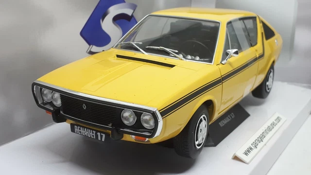 RENAULT,R17,MKI,JAUNE,1976,SOLIDO,S1803704,1/18ème,voiture,miniature,collection,