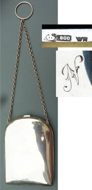 SAC ÉTUI À cigarettes en ARGENT massif Art Deco vers 1920 silver cigaret bag EUR 159,00 - PicClick FR