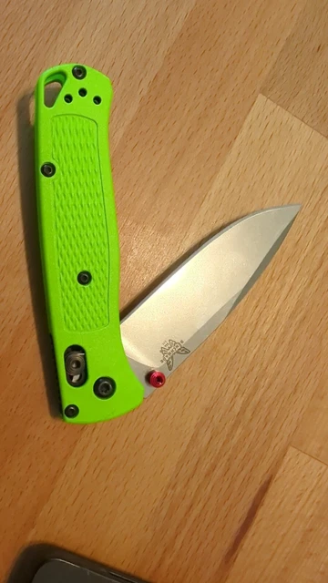 Benchmade Bugout AXIS Lock Knife Neon Green