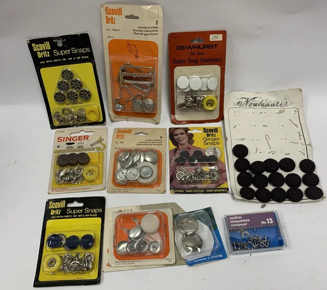 Accesorios de costura Scovill Dritz broches de jengibre botones Super broches Singer G666 A7