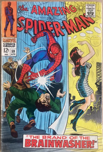 Amazing Spider-Man #59 April 1968 1st Mary Jane Cover Nice Key 🔑 Kingpin App
