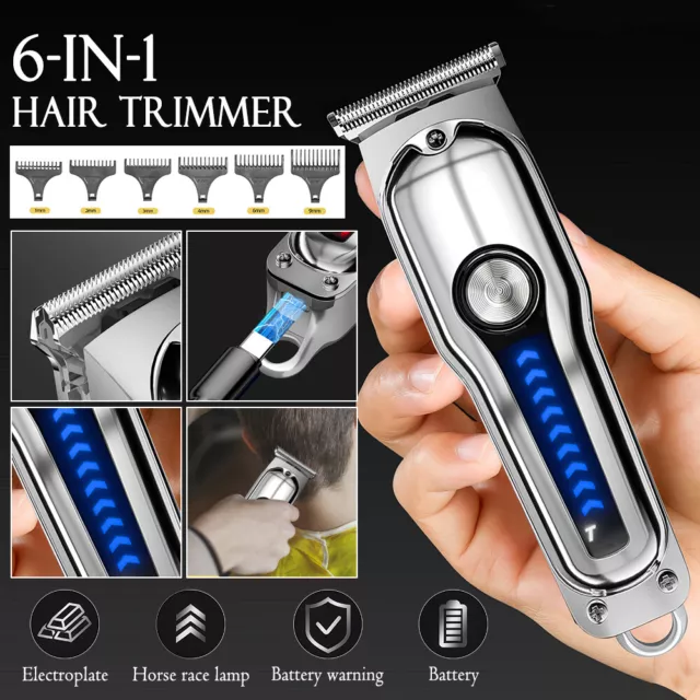 Men Mini  Portable Electric Hair Trimmer Clippers Beard Shaver Cutting Cordless