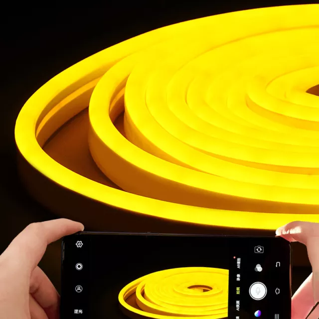 12V LED Neon Light Strip Waterproof Silicone Tube Indoor Outdoor Building Decor