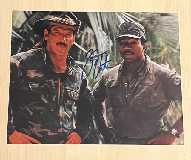 JESSE VENTURA HAND SIGNED 8x10 PHOTO ACTOR AUTOGRAPHED PREDATOR MOVIE COA